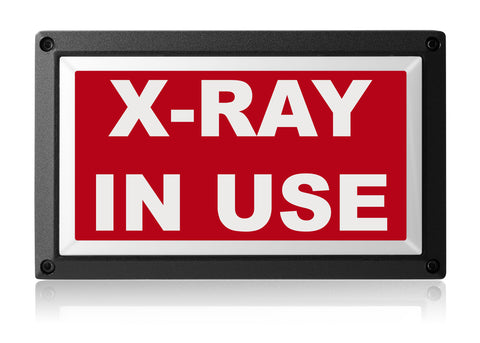 X-Ray In Use Light - Rekall Dynamics LED Warning Sign-Red-Low Voltage (12-24v DC)-