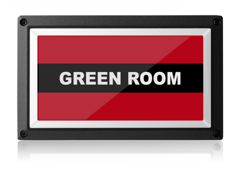Green Room Light - Red ISO - Rekall Dynamics LED Sign-Red-Low Voltage (12-24v DC)-
