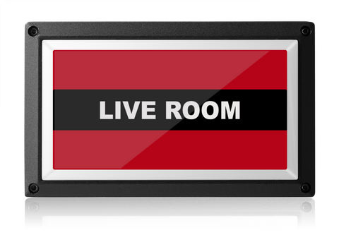 Live Room Light - Red ISO - Rekall Dynamics LED Sign-Red-Low Voltage (12-24v DC)-