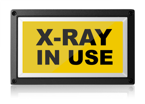 X-Ray In Use Light - Yellow - Rekall Dynamics LED Sign-Red-Low Voltage (12-24v DC)-