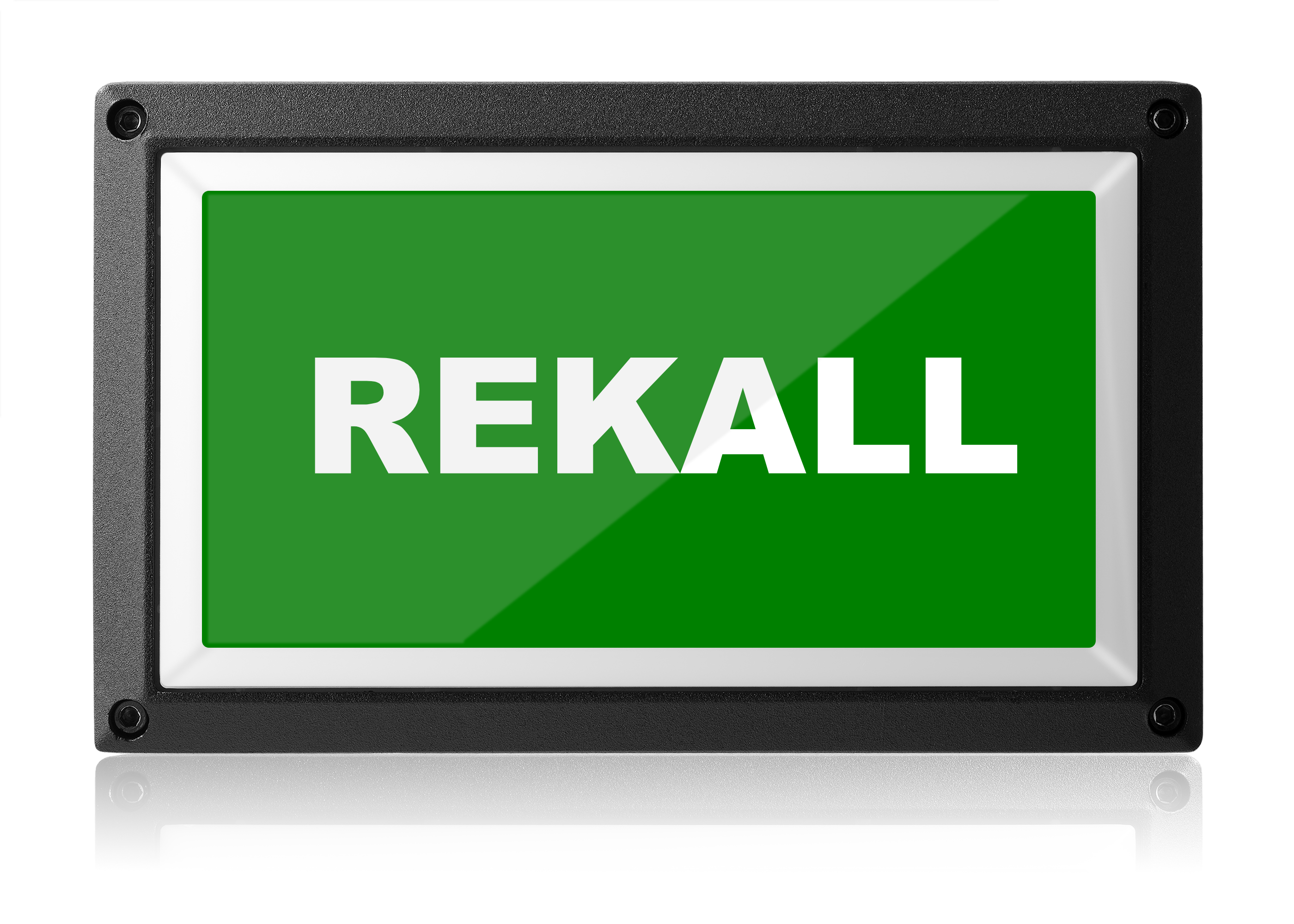 Unclassified Meeting In Progress Light - Green ISO - Rekall Dynamics LED Sign-