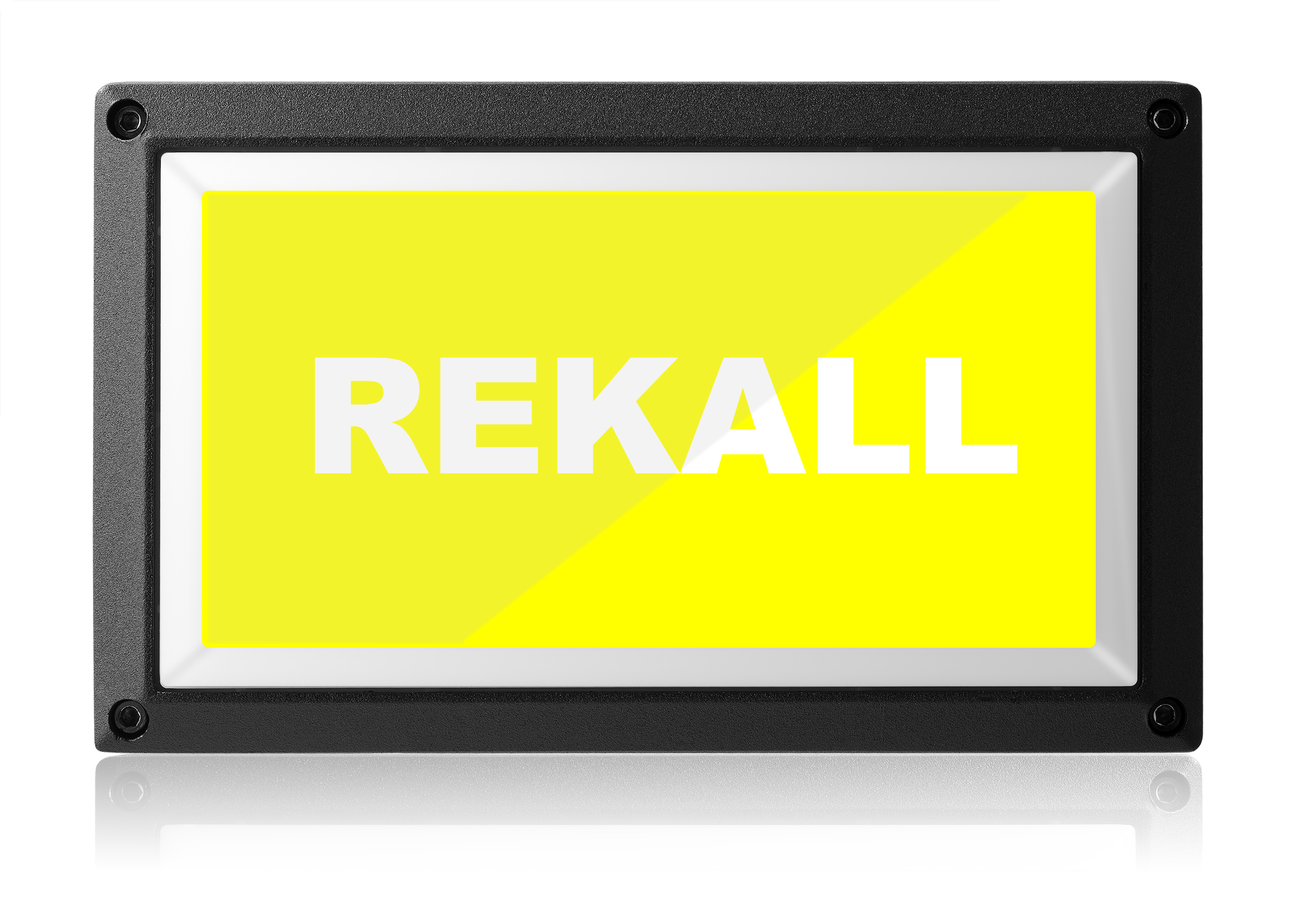 Laser In Use Light - Yellow - Rekall Dynamics LED Sign-