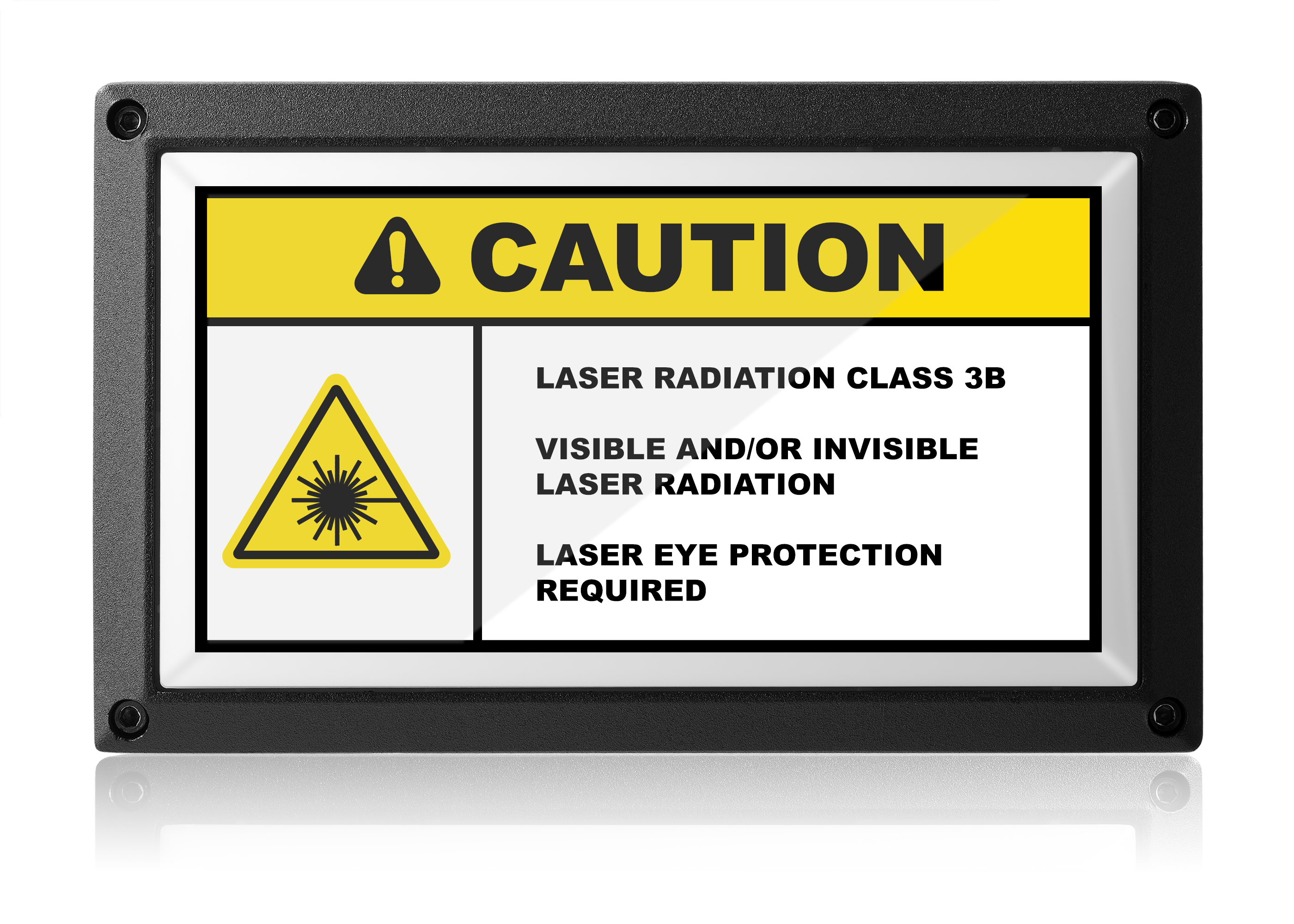Caution Classification Caution Laser Radiation Class 3B Illuminated Sign-Red-Low Voltage (12 ...