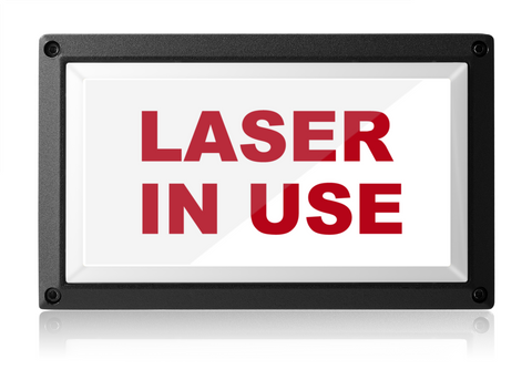 White Laser In-Use Light - Rekall Dynamics LED Sign