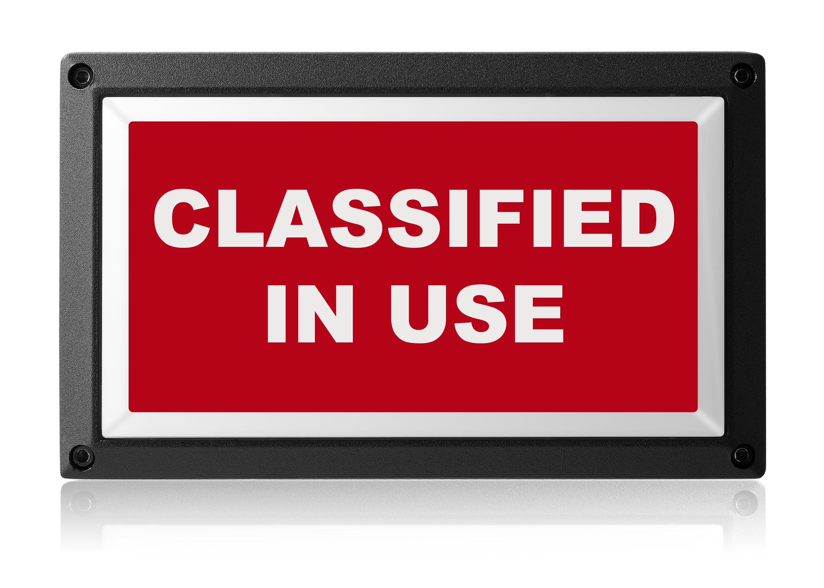 Classified In Use Light - Rekall Dynamics LED Sign