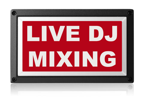 Live DJ Mixing Light - Rekall Dynamics LED Sign-Red-Low Voltage (12-24v DC)-