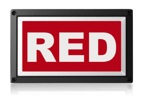 Red Light - Rekall Dynamics LED Sign-