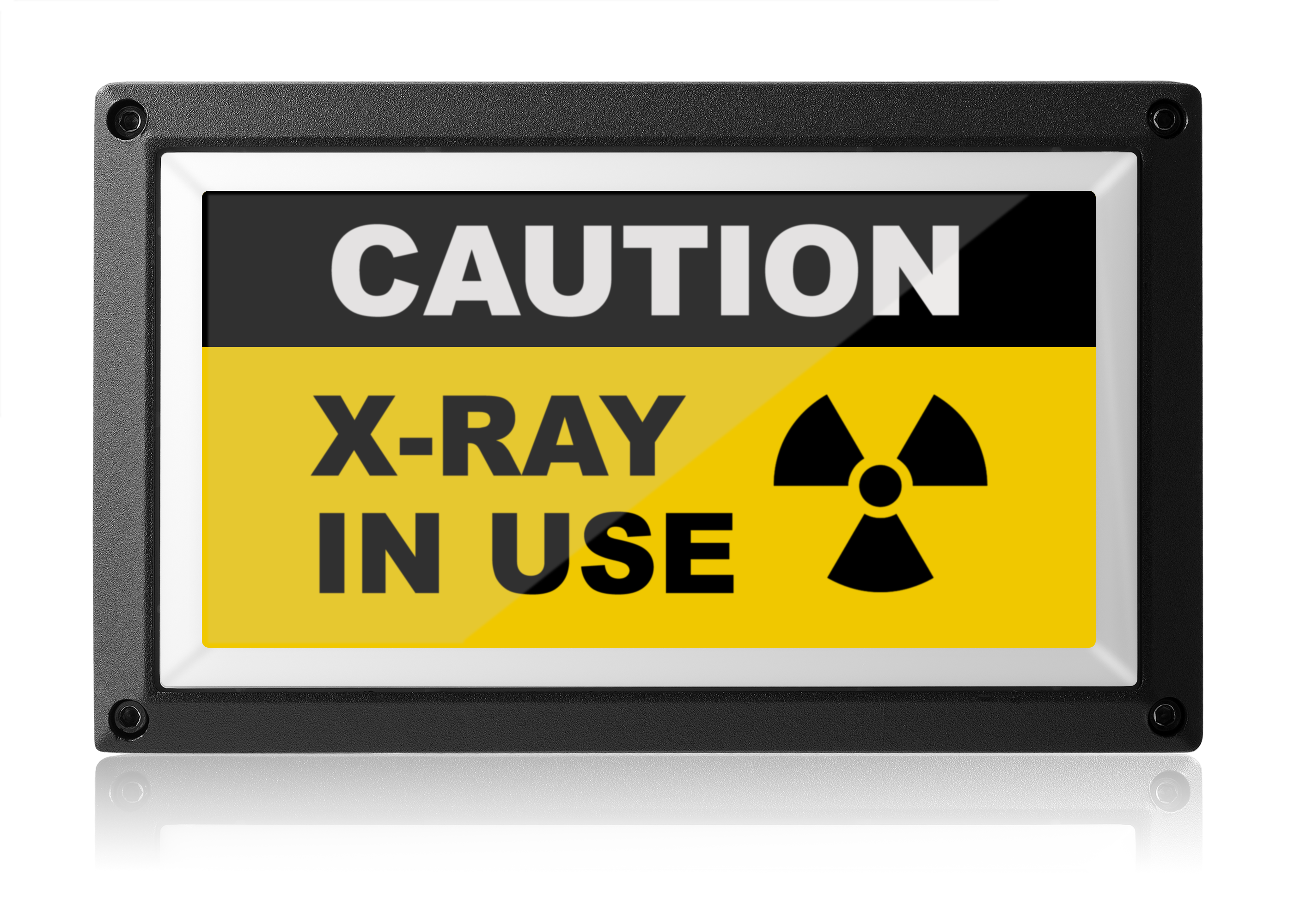 Caution X-Ray In Use Light - Yellow ISO - Rekall Dynamics LED Sign