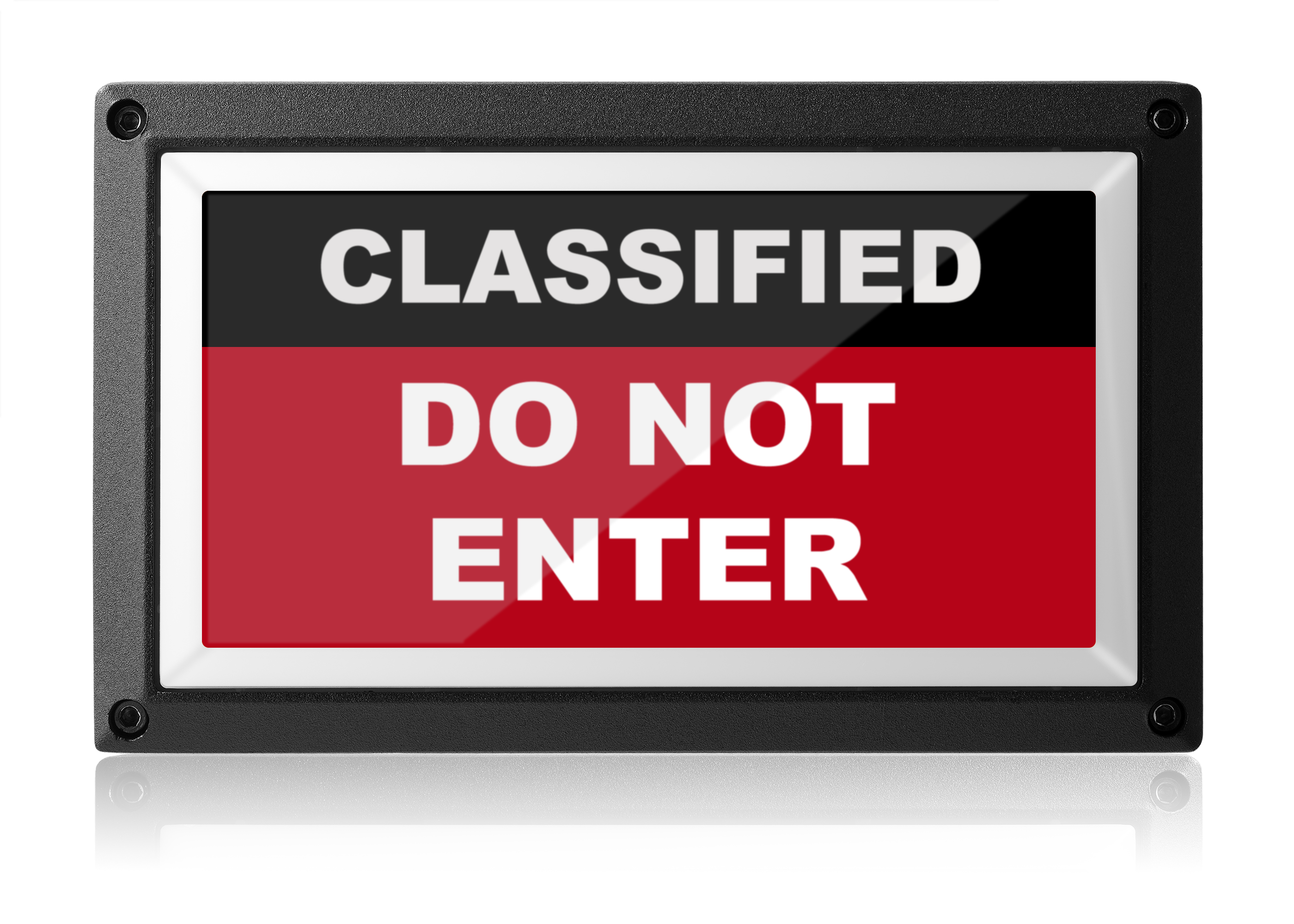 Classified Do Not Enter Light - Red ISO - Rekall Dynamics LED Sign-