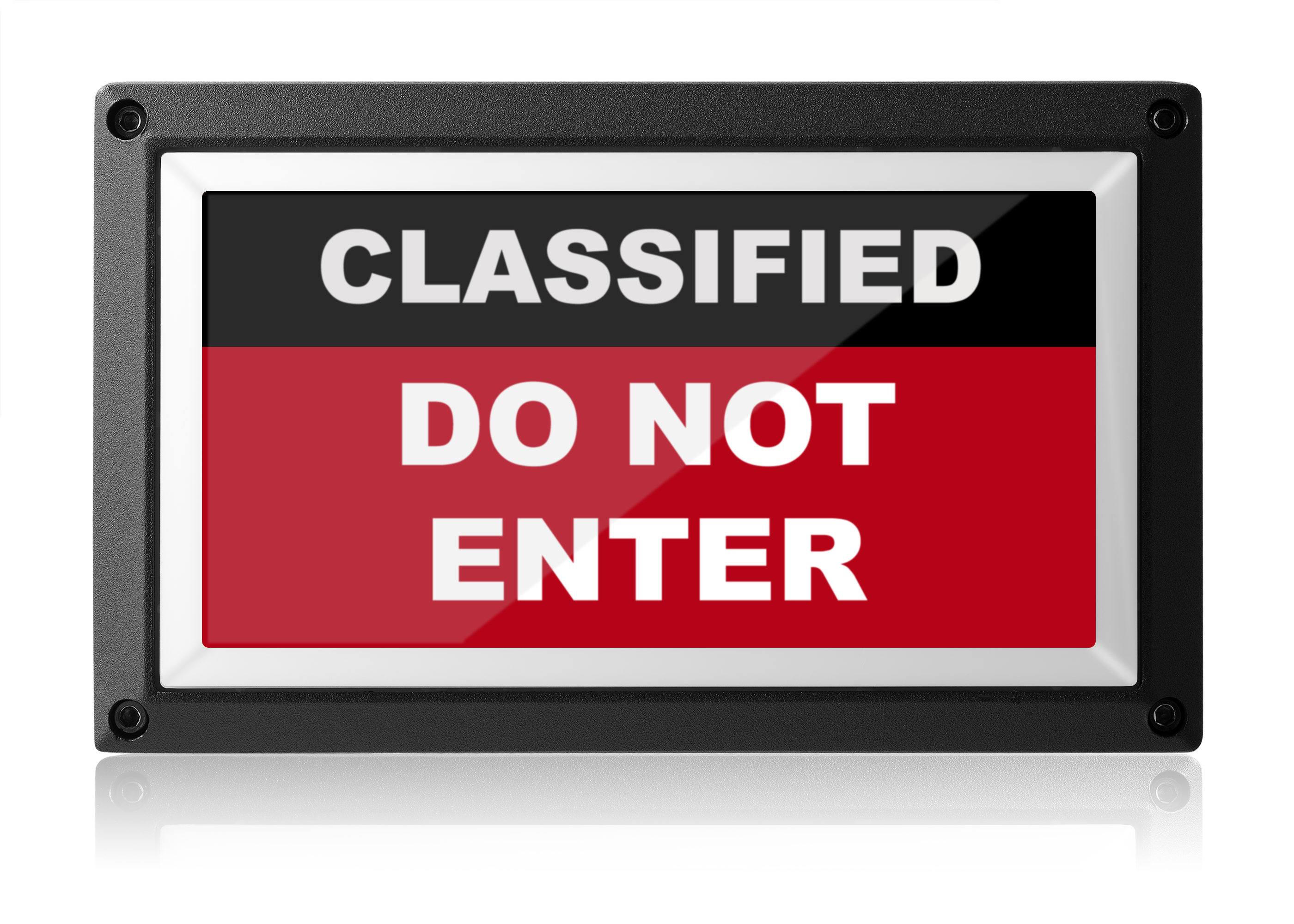 Classified Do Not Enter Light - Red ISO - Rekall Dynamics LED Sign