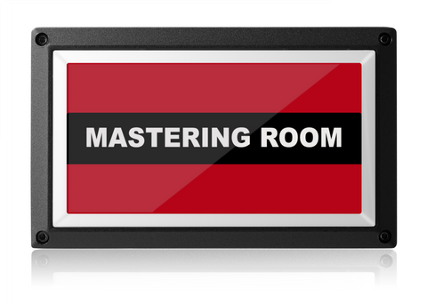 Mastering Room Light - Red ISO - Rekall Dynamics LED Sign-Red-Low Voltage (12-24v DC)-