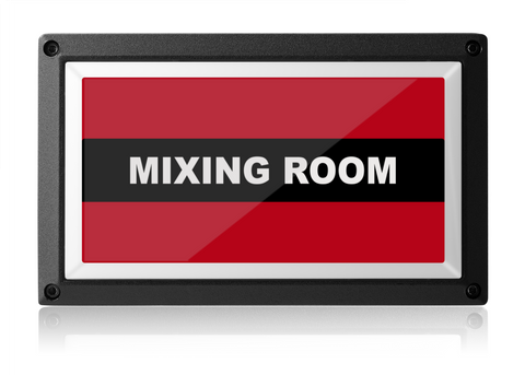 Mixing Room Light - Red ISO - Rekall Dynamics LED Sign-Red-Low Voltage (12-24v DC)-