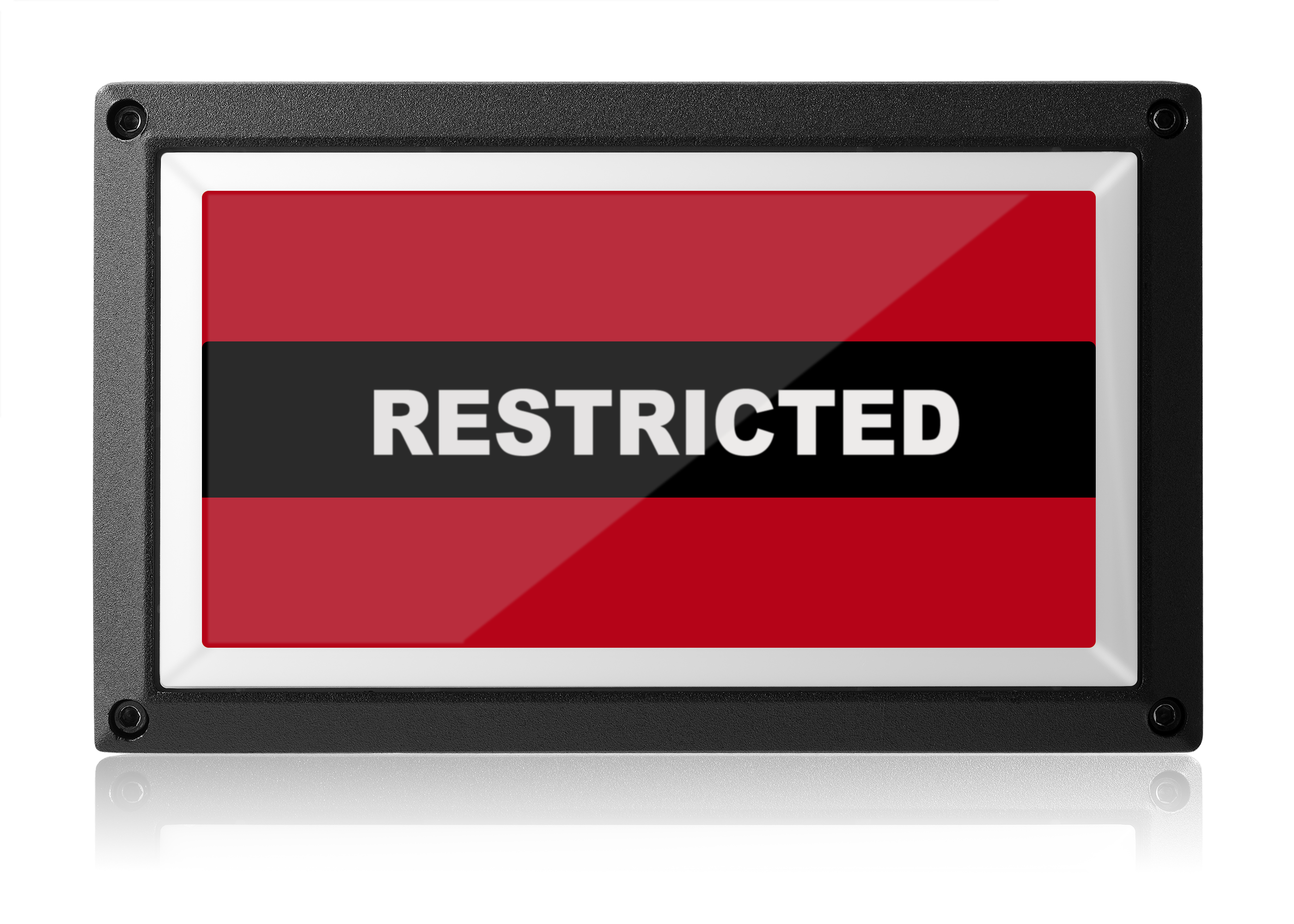 Restricted Light - Red ISO - Rekall Dynamics LED Sign-