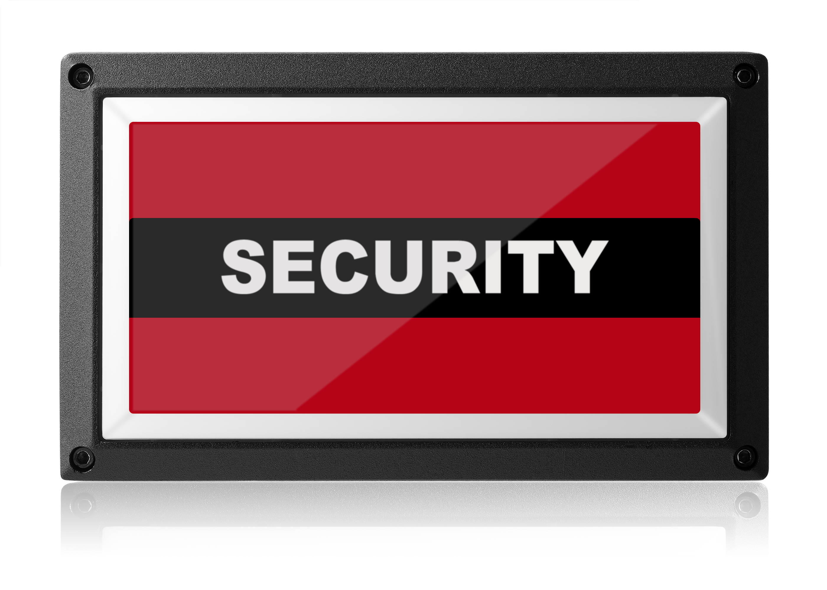 Security Light - Red ISO - Rekall Dynamics LED Sign-