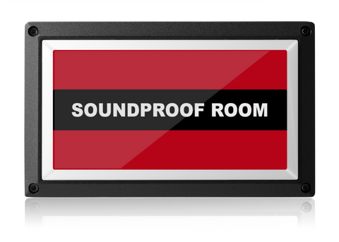 Soundproof Room Light - Red ISO - Rekall Dynamics LED Sign-Red-Low Voltage (12-24v DC)-