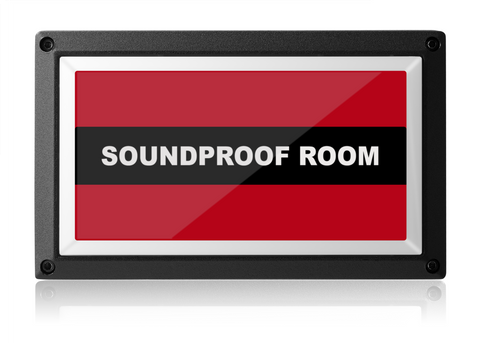 Soundproof Room Light - Red ISO - Rekall Dynamics LED Sign