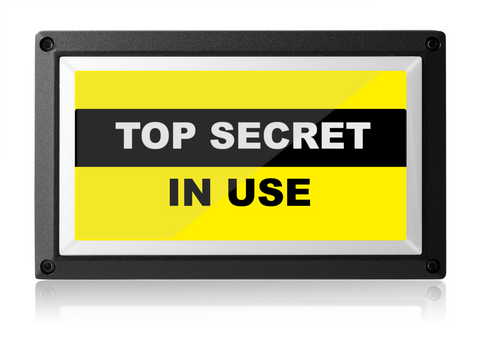 Top Secret In Use - TS - Rekall Dynamics LED Sign