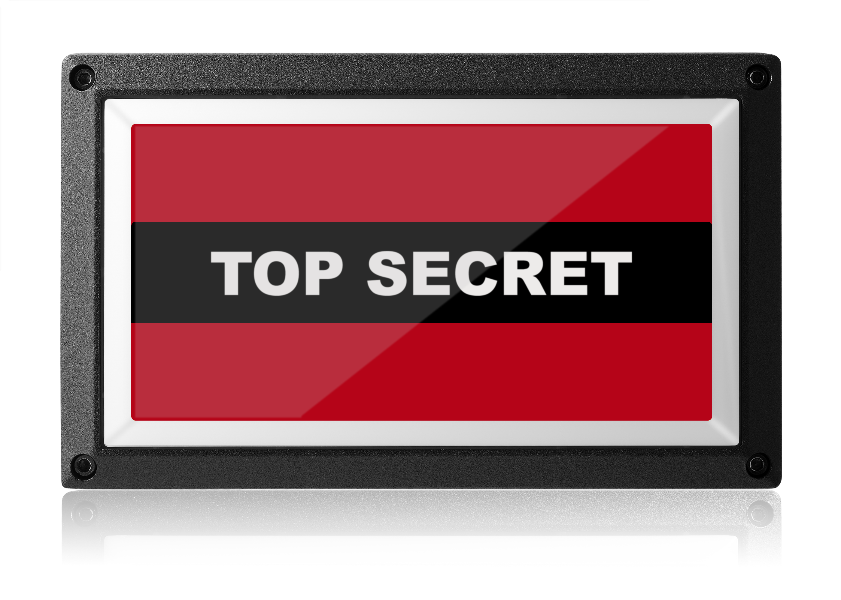 Top Secret Light - Red ISO - Rekall Dynamics LED Sign-