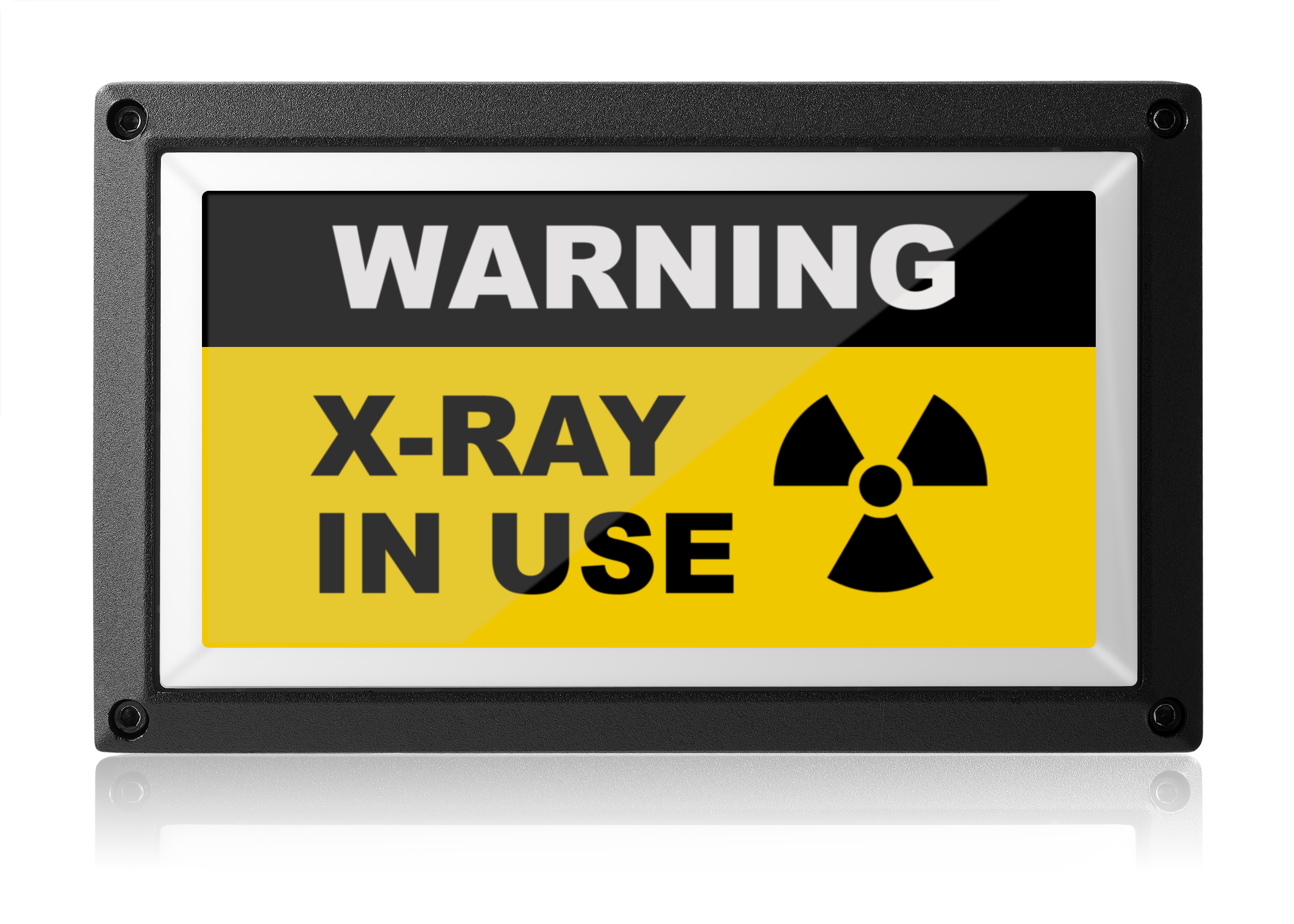 Warning X-Ray In Use Light - Yellow ISO - Rekall Dynamics LED Sign-Red-Low Voltage (12-24v DC)-